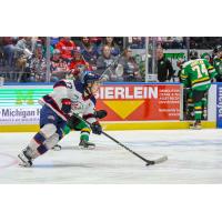 Saginaw Spirit's Michael Misa in action