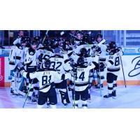 Wichita Thunder celebrate an overtime win