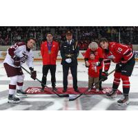 Peterborough Petes face off with the Owen Sound Attack to support Special Olympics Ontario and Law Enforcement Torch Run