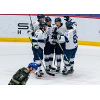 Worcester Railers celebrate win