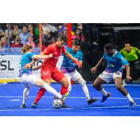 St. Louis Ambush defend against the Kansas City Comets