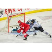 Allen Americans center Colin Jacobs scores